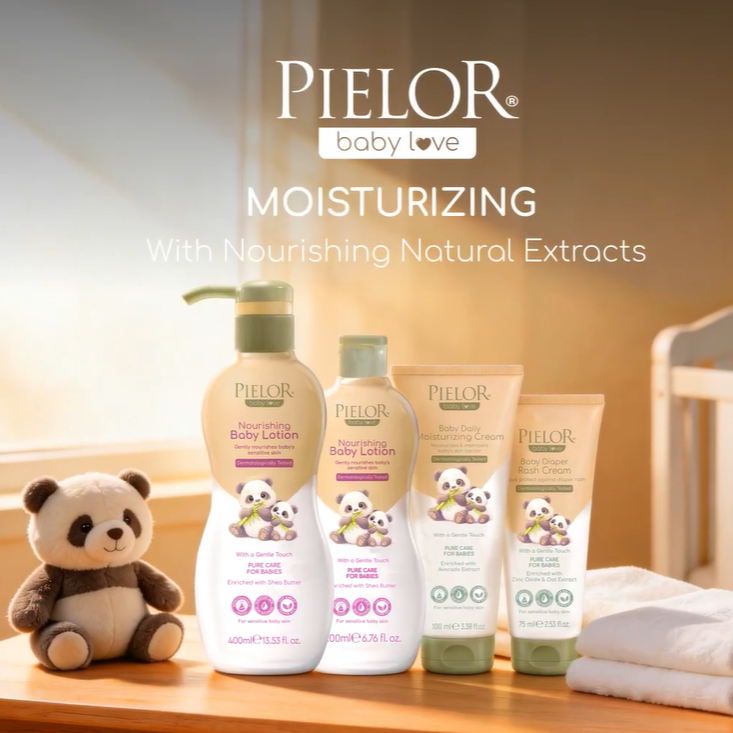 Pielor Baby Love Serisi: Bebeğinizin Hassas Cildi İçin Nazik ve Sevgi Dolu Bakım