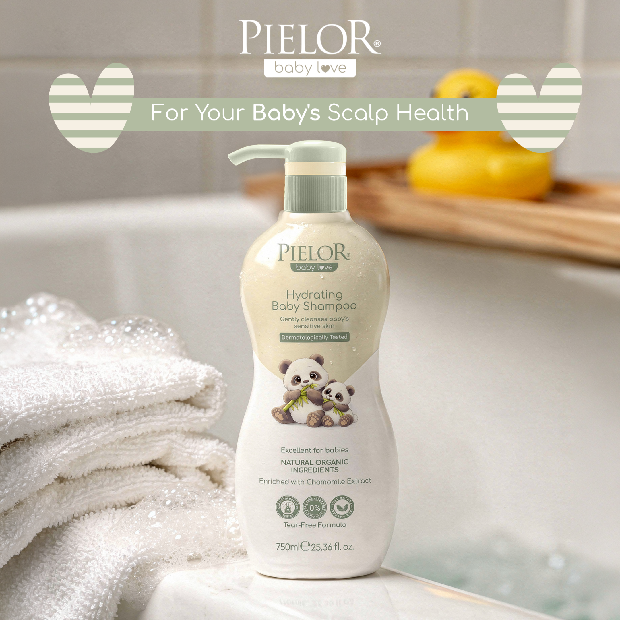 Gentle and Moisturizing Baby Shampoo Enriched with Chamomile Extract
