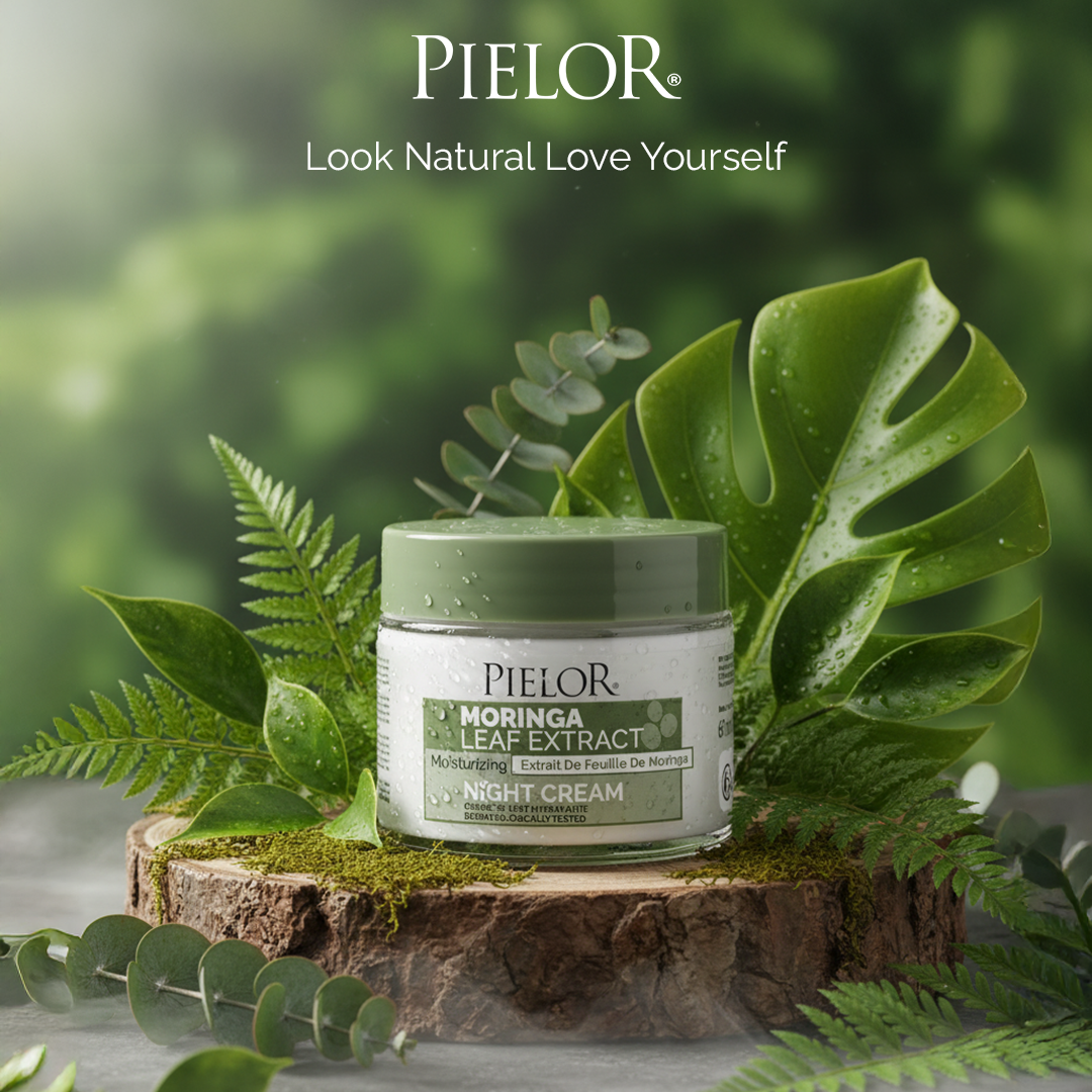 Pielor Moringa Leaf Extract Moisturizing Night Cream Overnight Nourishing and Hydrating Skincare Care
