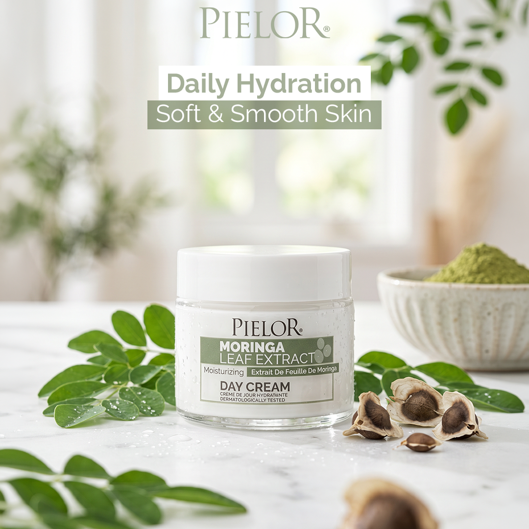 Keep Your Skin Hydrated All Day with Pielor Moringa Leaf Extract Moisturizing Day Cream
