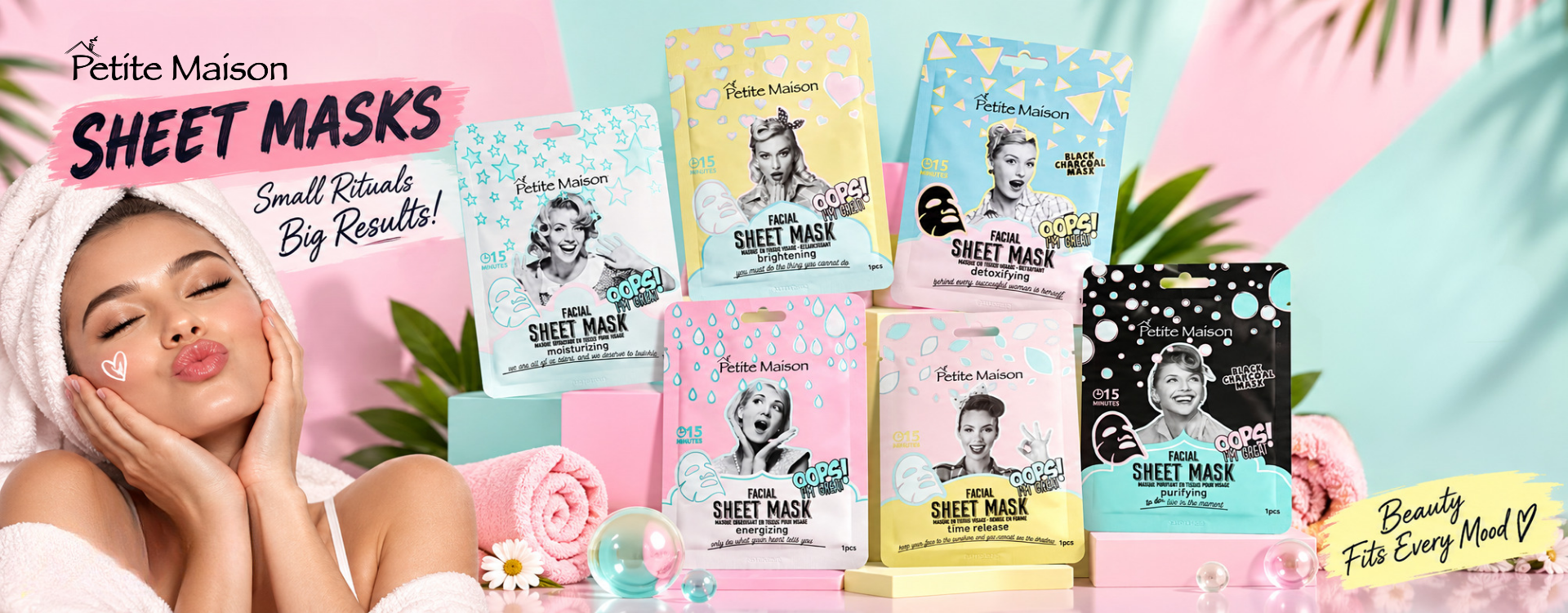 PM FACIAL SHEET MASKS TR