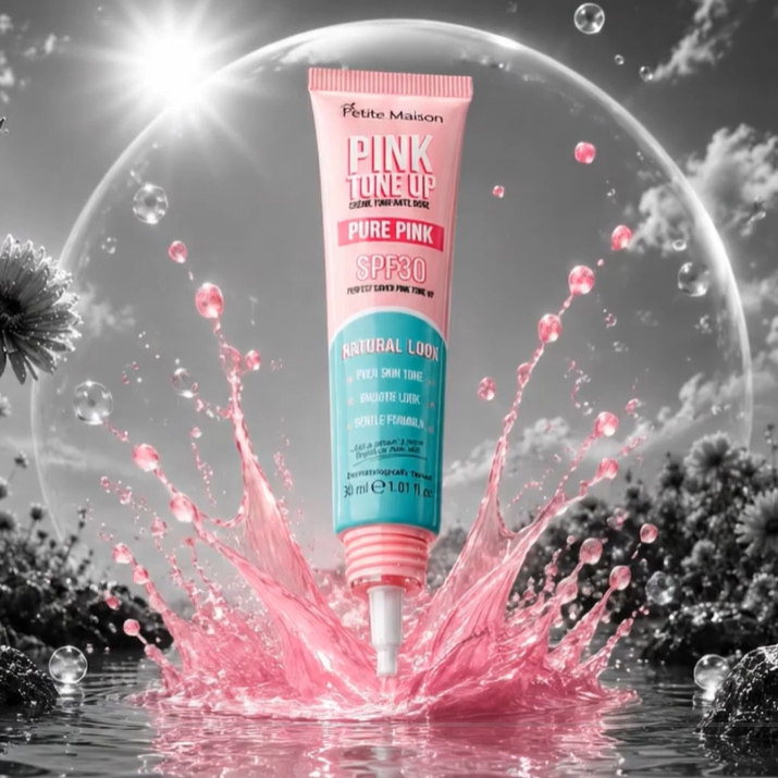 Petite Maison Pink Tone Up SPF 30 ile Aydınlık ve Eşit Görünen Bir Cilt